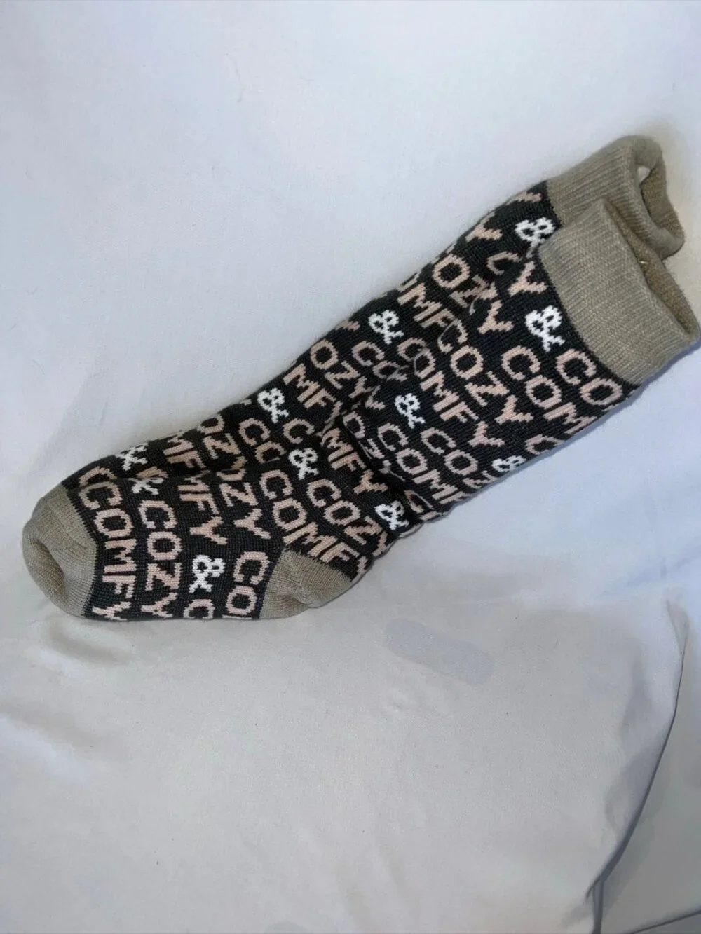 Sherpa Slipper Socks, Calf Height, one size